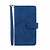 iPhone XS hoesje - Bookcase - Koord - Pasjeshouder - Portemonnee - Kunstleer - Blauw