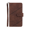 iPhone XS Max hoesje - Bookcase - Koord - Pasjeshouder - Portemonnee - Kunstleer - Bruin