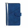 iPhone 11 hoesje - Bookcase - Koord - Pasjeshouder - Portemonnee - Kunstleer - Blauw