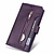 iPhone 12 Pro Max hoesje - Bookcase - Koord - Pasjeshouder - Portemonnee - Rits - Kunstleer - Paars