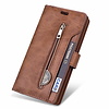 Samsung Galaxy S21 Ultra hoesje - Bookcase - Koord - Pasjeshouder - Portemonnee - Rits - Kunstleer - Bruin