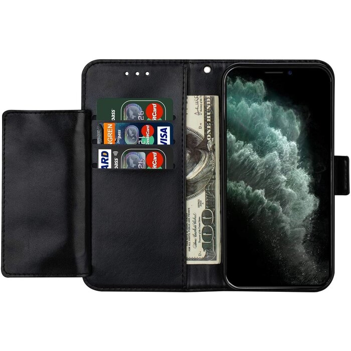 JVS Products Samsung Galaxy S20 Ultra hoesje - Bookcase - Koord - Pasjeshouder - Portemonnee - Mandalapatroon - Kunstleer - Zwart