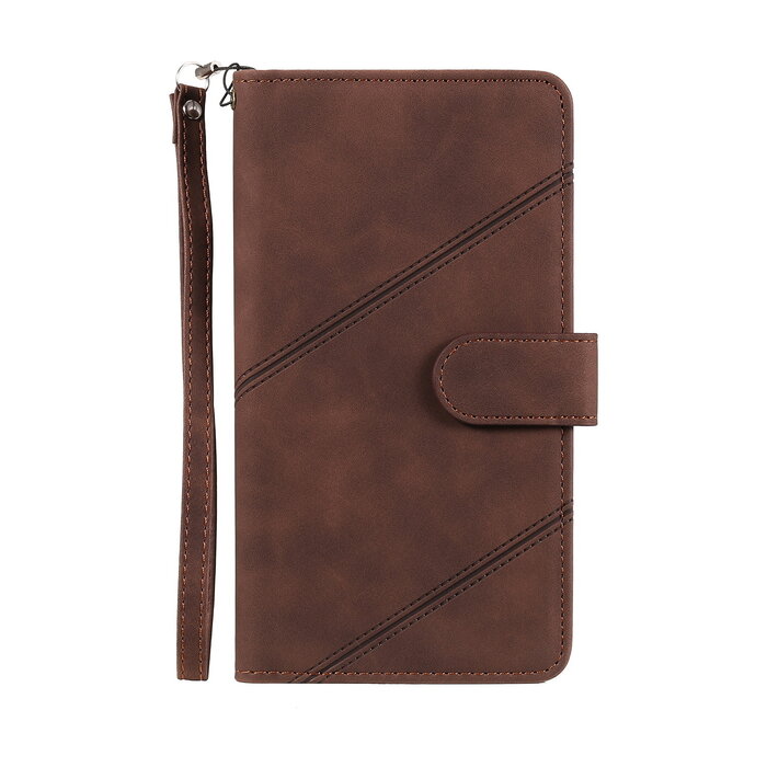 JVS Products Samsung Galaxy Note 20 hoesje - Bookcase - Koord - Pasjeshouder - Portemonnee - Kunstleer - Bruin