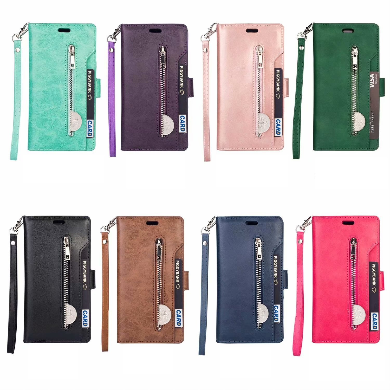 Samsung Galaxy S10 Luxe Book Case Hoesje met Koord - Portemonnee - Pasjeshouder - Magnetische Sluiting - Samsung Galaxy S10 - Bruin