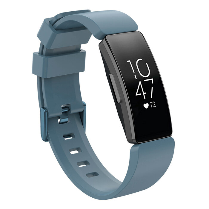 JVS Products Bandje geschikt voor Fitbit Inspire - Maat L - Bandje - Horlogebandje - Siliconen - Blauw