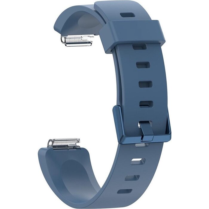 JVS Products Bandje geschikt voor Fitbit Inspire - Maat L - Bandje - Horlogebandje - Siliconen - Blauw