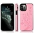 iPhone 13 Pro Max hoesje - Backcover - Pasjeshouder - Portemonnee - Bloemenprint - Kunstleer - Roze