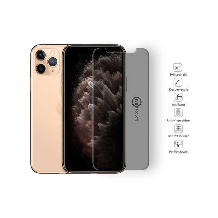 JVS Products Screenprotector geschikt voor Xiaomi Redmi Note 10 5G - Privacy - Tempered Glass - Beschermglas - Glas - Privacy screenprotector