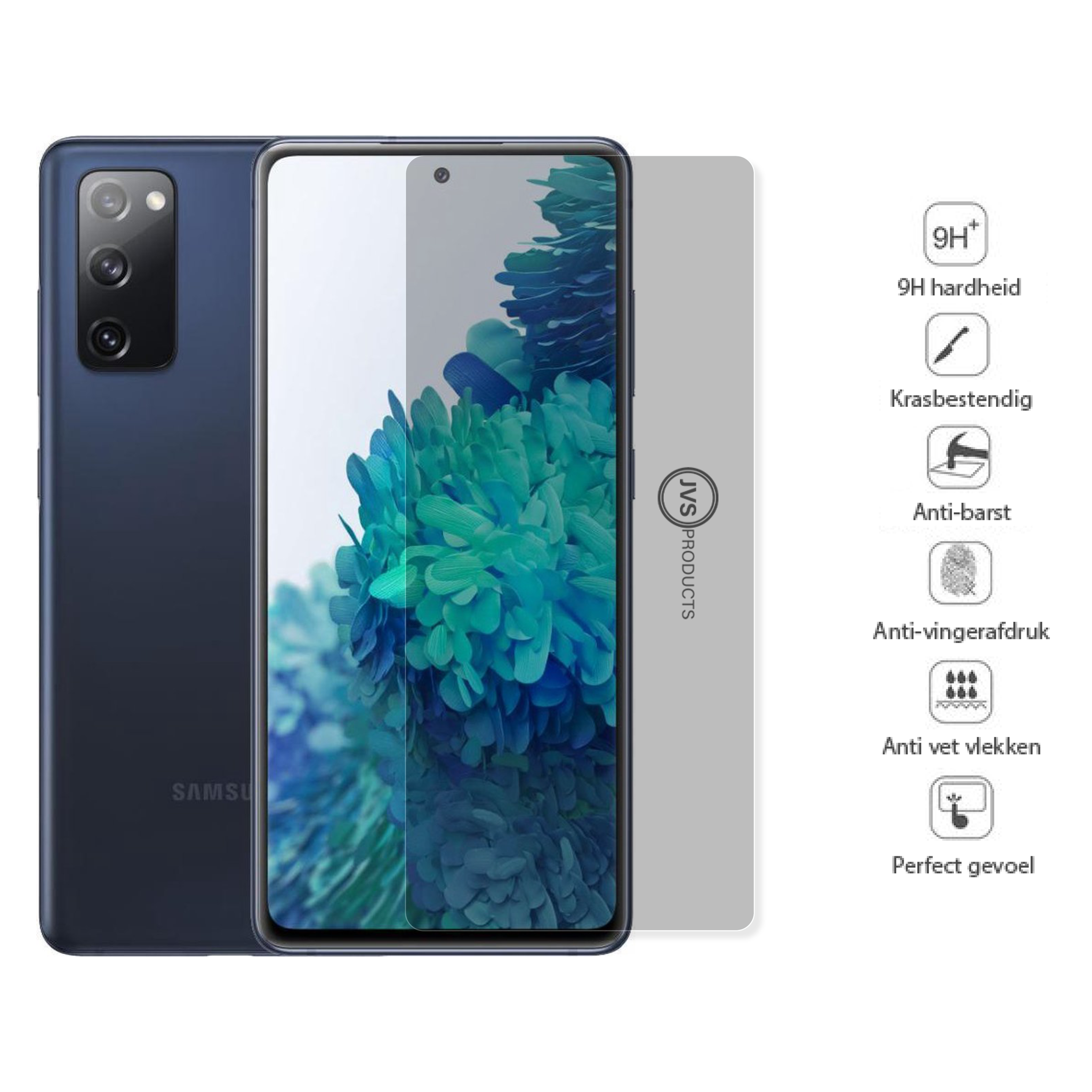 JVS Products Screenprotector geschikt voor Samsung Galaxy S23 Ultra - Privacy - Tempered Glass - Beschermglas - Glas - Privacy screenprotector