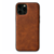 iPhone X hoesje - Backcover - Kunstleer - TPU - Donkerbruin