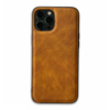 iPhone XS Max hoesje - Backcover - Kunstleer - TPU - Lichtbruin