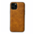 iPhone XS Max hoesje - Backcover - Kunstleer - TPU - Lichtbruin