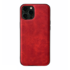 iPhone 11 Pro Max hoesje - Backcover - Kunstleer - TPU - Rood