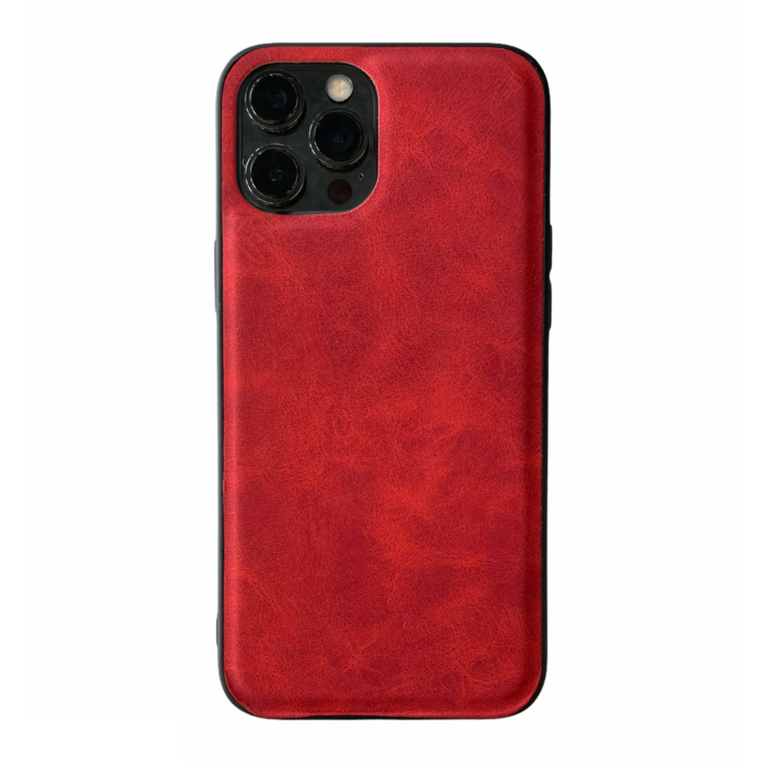 JVS Products iPhone 12 Pro Max hoesje - Backcover - Kunstleer - TPU - Rood