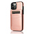 Samsung Galaxy S21 hoesje - Backcover - Pasjeshouder - Portemonnee - Kunstleer - Rose Goud