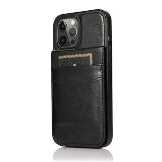 JVS Products Samsung Galaxy A71 hoesje - Backcover - Pasjeshouder - Portemonnee - Kunstleer - Zwart
