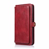 iPhone 7 hoesje - Bookcase - Afneembaar 2 in 1 - Backcover - Pasjeshouder - Portemonnee - Kunstleer - Rood