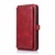 iPhone 7 hoesje - Bookcase - Afneembaar 2 in 1 - Backcover - Pasjeshouder - Portemonnee - Kunstleer - Rood