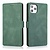 iPhone 12 hoesje - Bookcase - Pasjeshouder - Portemonnee - Kunstleer - Groen