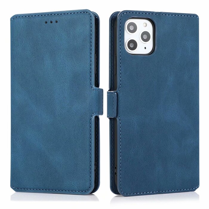 JVS Products Samsung Galaxy A72 hoesje - Bookcase - Pasjeshouder - Portemonnee - Kunstleer - Blauw