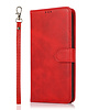 iPhone 8 hoesje - Bookcase - Koord - Pasjeshouder - Portemonnee - Kunstleer - Rood