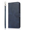 iPhone SE 2020 hoesje - Bookcase - Koord - Pasjeshouder - Portemonnee - Kunstleer - Blauw