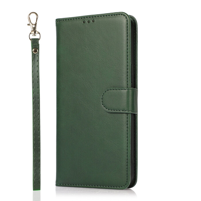 JVS Products iPhone XR hoesje - Bookcase - Koord - Pasjeshouder - Portemonnee - Kunstleer - Groen