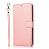 iPhone 11 hoesje - Bookcase - Koord - Pasjeshouder - Portemonnee - Kunstleer - Rose Goud