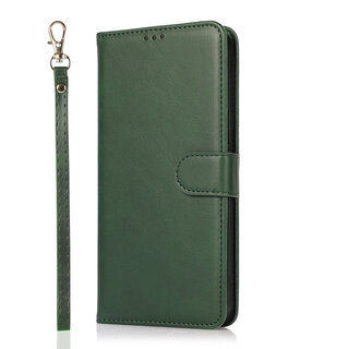 JVS Products iPhone 11 Pro hoesje - Bookcase - Koord - Pasjeshouder - Portemonnee - Kunstleer - Groen