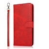 Samsung Galaxy A72 hoesje - Bookcase - Koord - Pasjeshouder - Portemonnee - Kunstleer - Rood