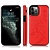 iPhone 7 hoesje - Backcover - Pasjeshouder - Portemonnee - Bloemenprint - Kunstleer - Rood