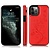 iPhone 12 Pro Max hoesje - Backcover - Pasjeshouder - Portemonnee - Bloemenprint - Kunstleer - Rood