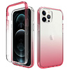 iPhone X hoesje - Full body - 2 delig - Shockproof - Siliconen - TPU - Roze