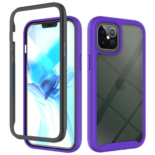 JVS Products Samsung Galaxy A72 hoesje - Backcover - 2 delig - Schokbestendig - TPU - Paars
