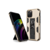 Samsung Galaxy A42 hoesje - Backcover - Rugged Armor - Kickstand - Extra valbescherming - Shockproof - TPU - Goud