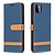 iPhone 11 Pro hoesje - Bookcase - Pasjeshouder - Portemonnee - Vintage - Stof - Kunstleer - Donkerblauw