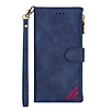 iPhone 11 hoesje - Bookcase - Patroon - Pasjeshouder - Portemonnee - Kunstleer - Blauw