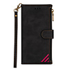 iPhone 12 Pro hoesje - Bookcase - Patroon - Pasjeshouder - Portemonnee - Kunstleer - Zwart