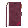 iPhone 12 Pro Max hoesje - Bookcase - Patroon - Pasjeshouder - Portemonnee - Kunstleer - Bordeaux Rood