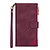 iPhone 12 Pro Max hoesje - Bookcase - Patroon - Pasjeshouder - Portemonnee - Kunstleer - Bordeaux Rood