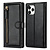 iPhone XR hoesje - Bookcase - Pasjeshouder - Portemonnee - Rits - Kunstleer - Lichtbruin