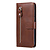 Samsung Galaxy A21S hoesje - Bookcase - Pasjeshouder - Portemonnee - Rits - Kunstleer - Bruin