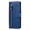 Samsung Galaxy A21S hoesje - Bookcase - Pasjeshouder - Portemonnee - Rits - Kunstleer - Blauw