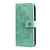 Samsung Galaxy A42 hoesje - Bookcase - Pasjeshouder - Portemonnee - Bloemenprint - Kunstleer - Turquoise