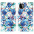 iPhone X hoesje - Bookcase - Koord - Softcase - Patroon - Kunstleer - Blauw