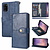iPhone 12 Mini hoesje - Bookcase - Pasjeshouder - Portemonnee - Luxe - Kunstleer - Blauw