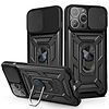 iPhone XS hoesje - Backcover - Rugged Armor - Camerabescherming - Extra valbescherming - TPU - Zwart