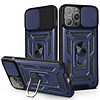 iPhone 12 Mini hoesje - Backcover - Rugged Armor - Camerabescherming - Extra valbescherming - TPU - Blauw