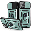 Samsung Galaxy S20 Ultra hoesje - Backcover - Rugged Armor - Camerabescherming - Extra valbescherming - TPU - Groen