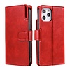 iPhone XR hoesje - Bookcase - Pasjeshouder - Portemonnee - Luxe - Kunstleer - Rood